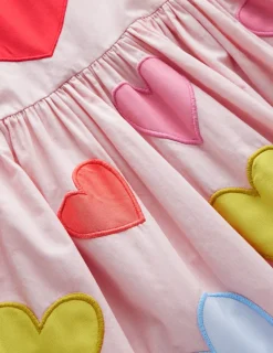 Kleider | Boden Herzkleid mit Puffärmeln-Hellrosa Herzen HellrosaHerzen