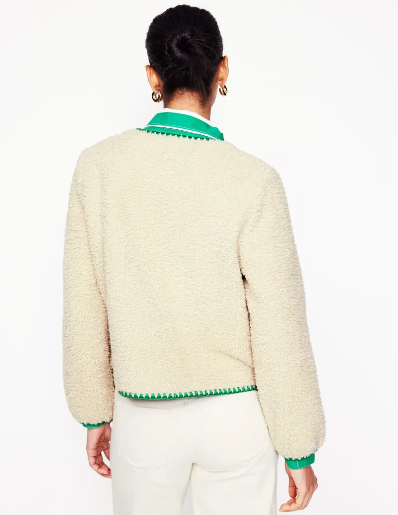 Blazer | Mäntel & Jacken | Boden Highbury Freizeitjacke-Beige Teddyfell BeigeTeddyfell