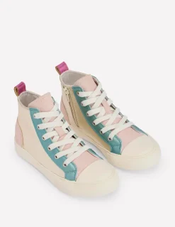 Schuhe, Turnschuhe & Sandalen | Boden Hohe Sneaker aus Leder in Metallic-Optik-Bunt Metallic BuntMetallic
