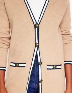 Pullover & Strickjacken | Boden Holly Lange Strickjacke-Camel Meliert CamelMeliert