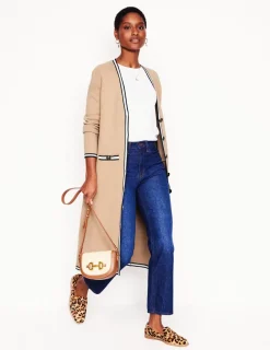 Pullover & Strickjacken | Boden Holly Lange Strickjacke-Camel Meliert CamelMeliert