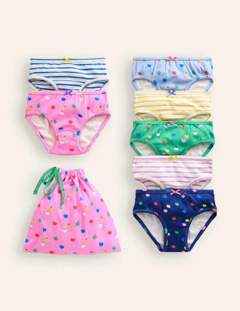 Unterwaesche | Boden Hosen im 7er-Pack-Bunt Pointelle BuntPointelle