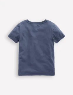 Oberteile & T-shirts | Boden Im Dunkeln leuchtendes T-Shirt mit Superstitch-Roboterblau Weltraum RoboterblauWeltraum