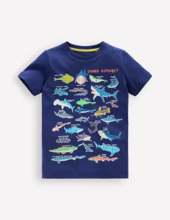 Oberteile & T-shirts | Boden In Dunkeln leuchtendes T-Shirt-Schuluniform-Navy, Haie Schuluniform-Navy,Haie