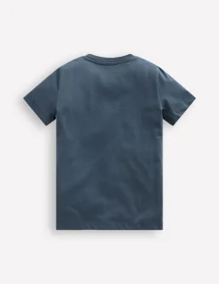 Oberteile & T-shirts | Boden In Dunkeln leuchtendes T-Shirt-Roboter-Blau Raumfahrer Planeten Roboter-BlauRaumfahrerPlaneten