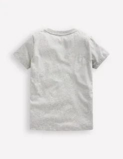 Oberteile & T-shirts | Boden In Dunkeln leuchtendes T-Shirt-Grau meliert Drachen GraumeliertDrachen