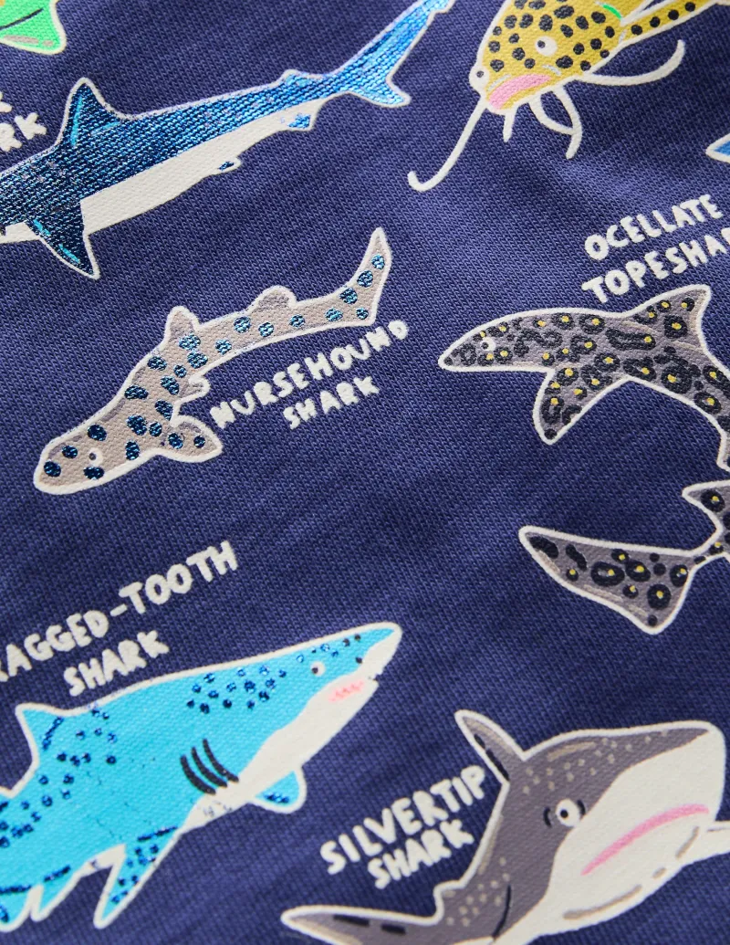 Oberteile & T-shirts | Boden In Dunkeln leuchtendes T-Shirt-Schuluniform-Navy, Haie Schuluniform-Navy,Haie