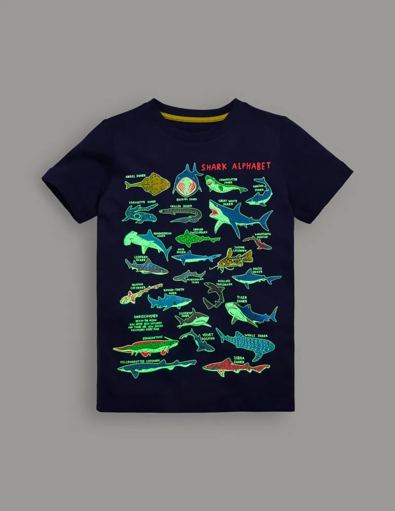 Oberteile & T-shirts | Boden In Dunkeln leuchtendes T-Shirt-Schuluniform-Navy, Haie Schuluniform-Navy,Haie