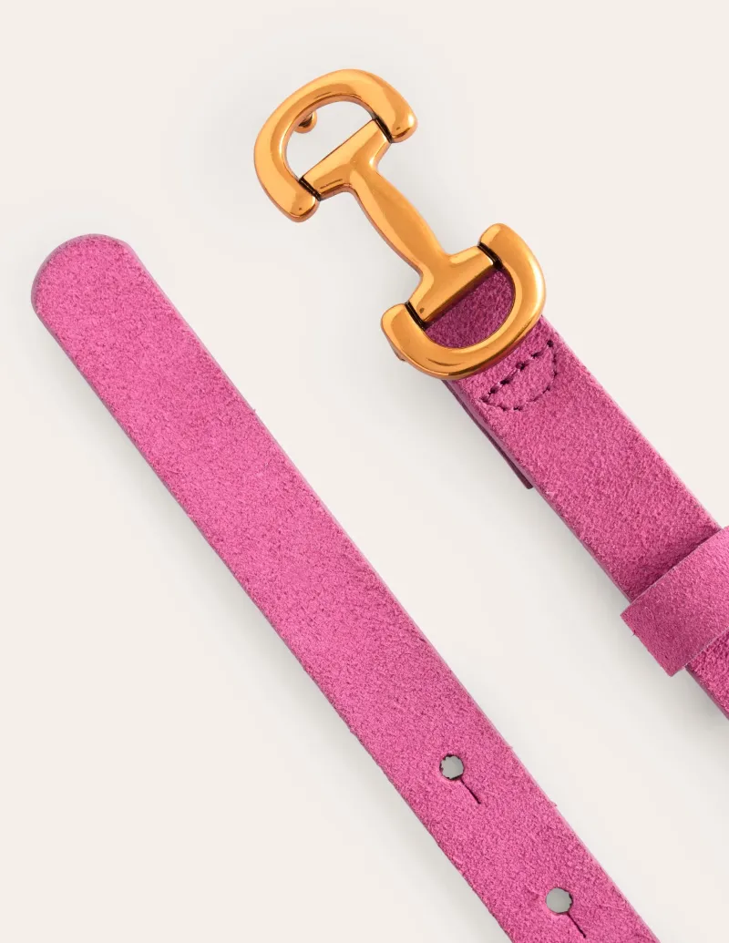 Gürtel | Boden Iris Eng anliegender Gürtel mit Trensendetail-Wildleder Prickelndes Pink WildlederPrickelndesPink
