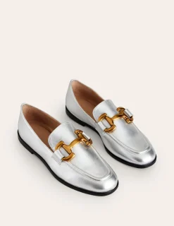 Flache Schuhe | Loafer | Boden Iris Loafer mit Trensendetail- Silber