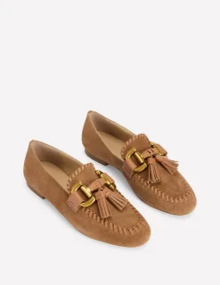 Loafer | Flache Schuhe | Boden Iris Loafer mit Trensendetail- Hellbraun