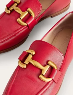 Flache Schuhe | Loafer | Boden Iris Loafer mit Trensendetail- Briefkastenrot