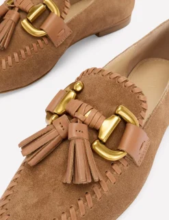 Loafer | Flache Schuhe | Boden Iris Loafer mit Trensendetail- Hellbraun