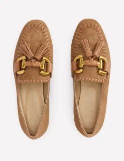 Loafer | Flache Schuhe | Boden Iris Loafer mit Trensendetail- Hellbraun
