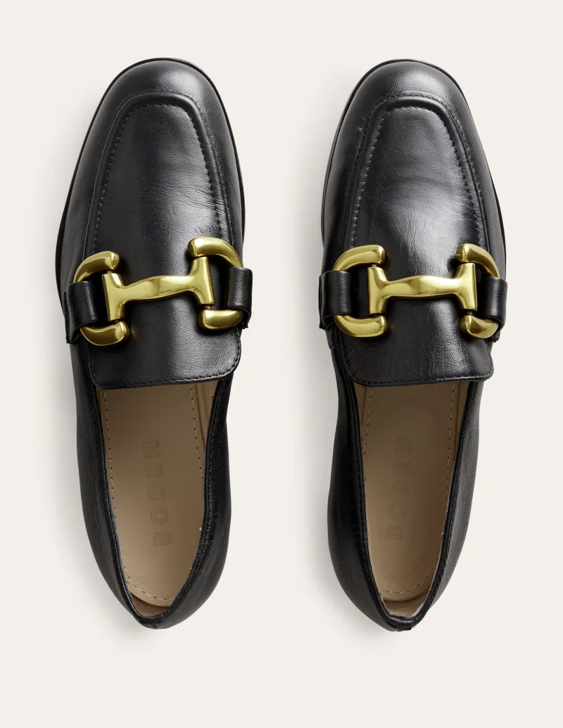 Flache Schuhe | Loafer | Boden Iris Loafer mit Trensendetail- Schwarz