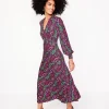 Kleider & Jumpsuits | Kleider In Petite | Boden Ivy Gesmoktes Midikleid-Bunt, Illustriertes Paisleymuster Bunt,IllustriertesPaisleymuster