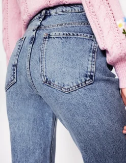 Jeans | Boden Jeans mit hohem Bund und geradem Bein-Helle Waschung HelleWaschung