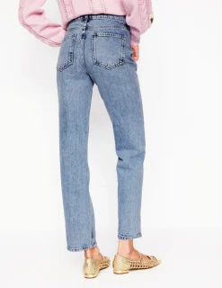 Jeans | Boden Jeans mit hohem Bund und geradem Bein-Helle Waschung HelleWaschung