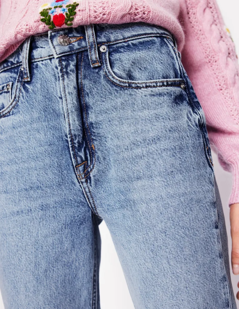 Jeans | Boden Jeans mit hohem Bund und geradem Bein-Helle Waschung HelleWaschung
