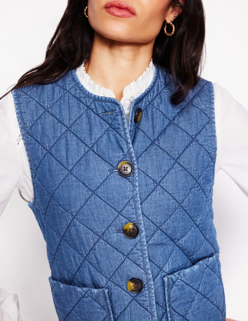 Blazer | Mäntel & Jacken | Boden Jeans-Steppweste-Mittlere Waschung MittlereWaschung