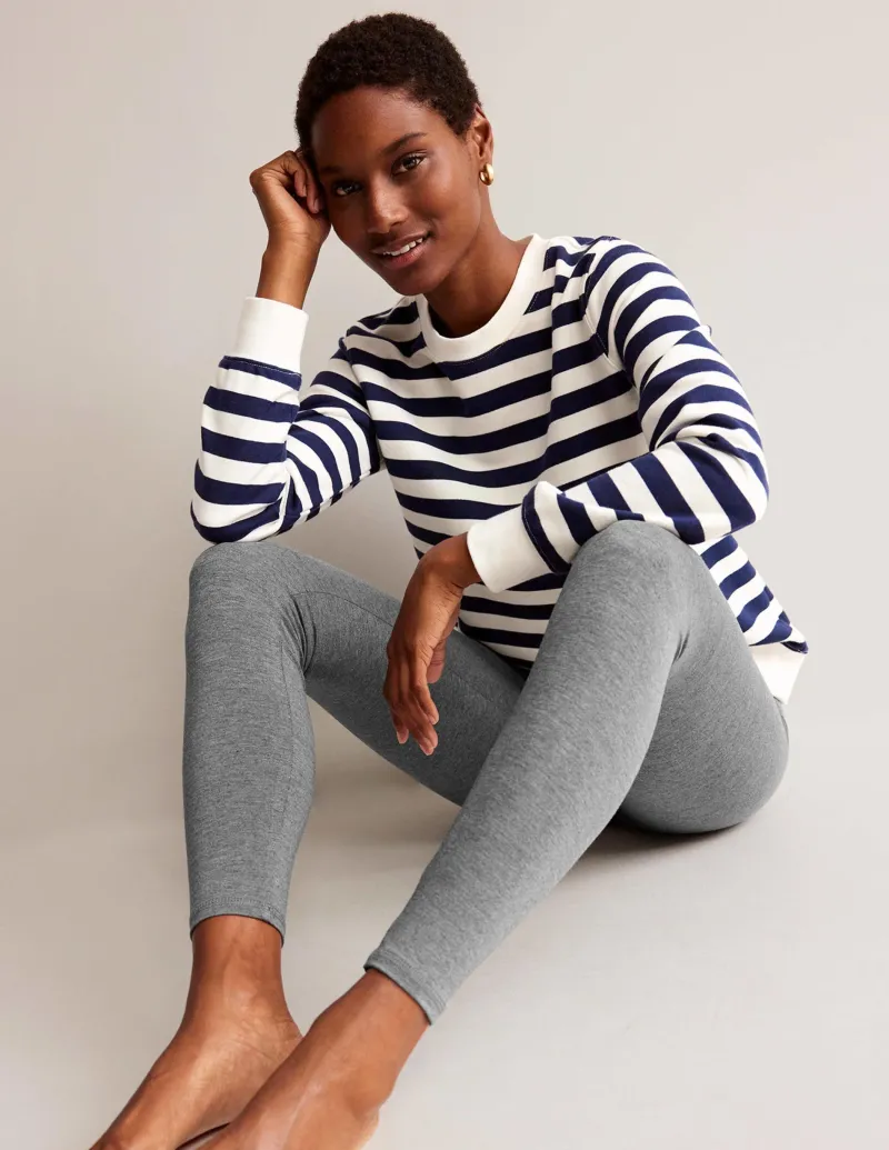 Nachtwäsche & Schlafanzüge | Hosen | Boden Jersey-Leggings mit hohem Bund-Anthrazit Meliert AnthrazitMeliert