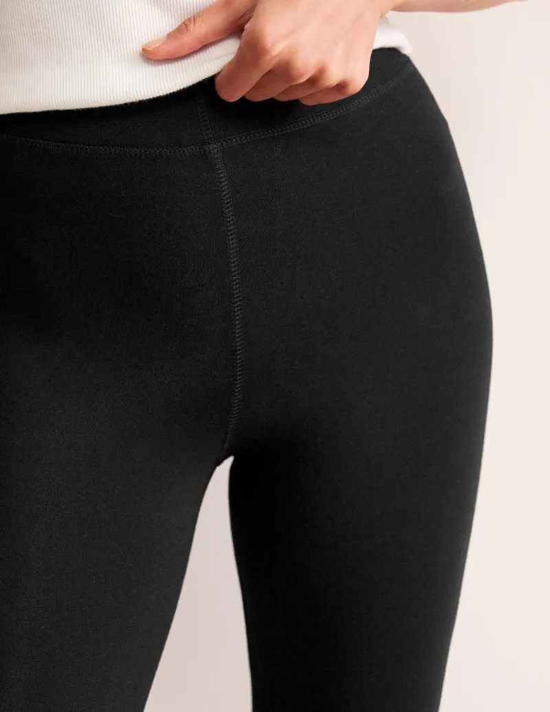 Nachtwäsche & Schlafanzüge | Hosen | Boden Jersey-Leggings mit hohem Bund- Schwarz