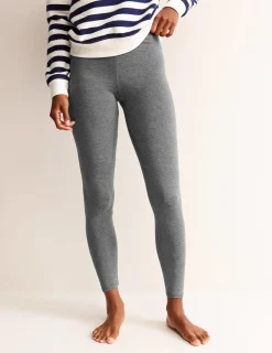 Nachtwäsche & Schlafanzüge | Hosen | Boden Jersey-Leggings mit hohem Bund-Anthrazit Meliert AnthrazitMeliert
