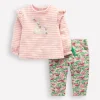 Strampler & Spielanzüge | Boden Jersey-Set für Mädchen-Mandelrosa/ Weiches Naturweiß Mandelrosa/WeichesNaturweiß