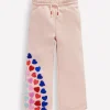 Hosen & Jeans | Boden Jogginghose mit weitem Bein und Applikation-Kreiderosa Herzen KreiderosaHerzen