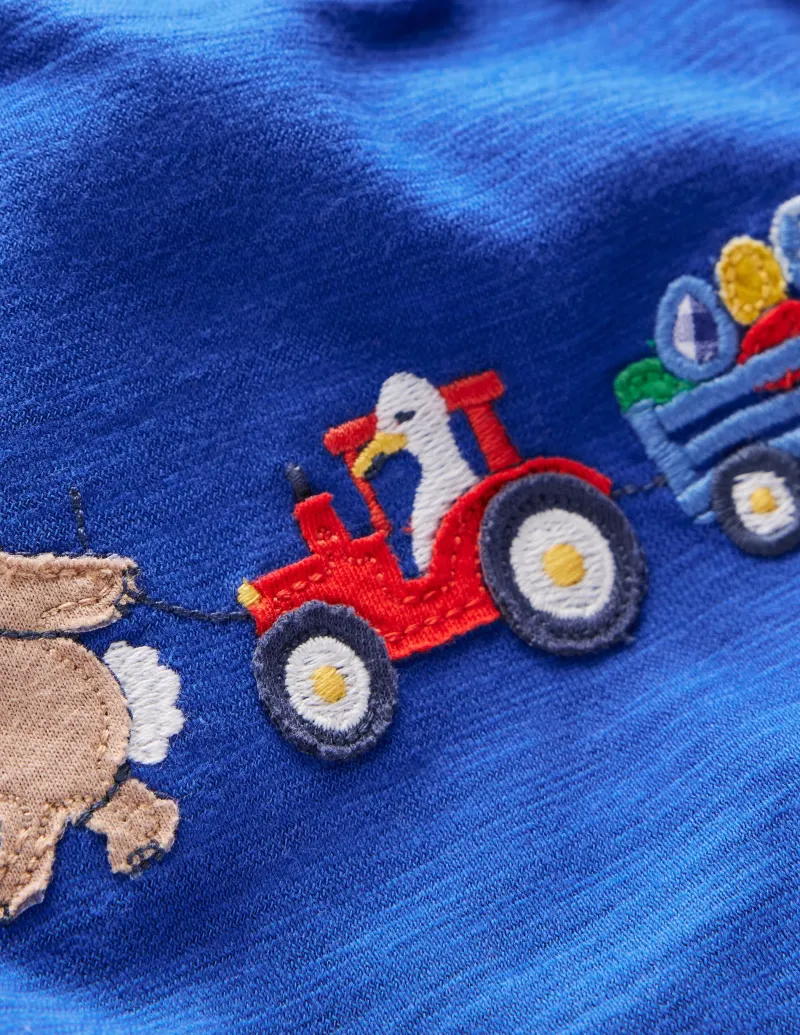 Strampler & Spielanzüge | Boden Jungen-Set mit Taschen-Leuchtendes Blau Hase LeuchtendesBlauHase