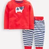 Strampler & Spielanzüge | Boden Jungen-Set mit Taschen-Mohnblumenrot Kuh MohnblumenrotKuh