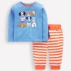 Strampler & Spielanzüge | Boden Jungen-Set mit Taschen-Pfauenfederblau Haustiere PfauenfederblauHaustiere