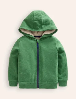 Sweatshirts & Fleeces | Oberteile & T-shirts | Boden Kapuzenpullover mit Zottelfutter-Grün Meliert GrünMeliert