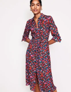 Kleider & Jumpsuits | Kleider In Petite | Boden Kate Midi-Hemdblusenkleid-Bittersüß, Wiesenblume Bittersüß,Wiesenblume