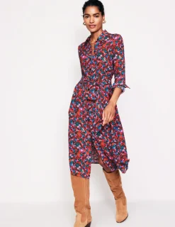 Kleider & Jumpsuits | Kleider In Petite | Boden Kate Midi-Hemdblusenkleid-Bittersüß, Wiesenblume Bittersüß,Wiesenblume