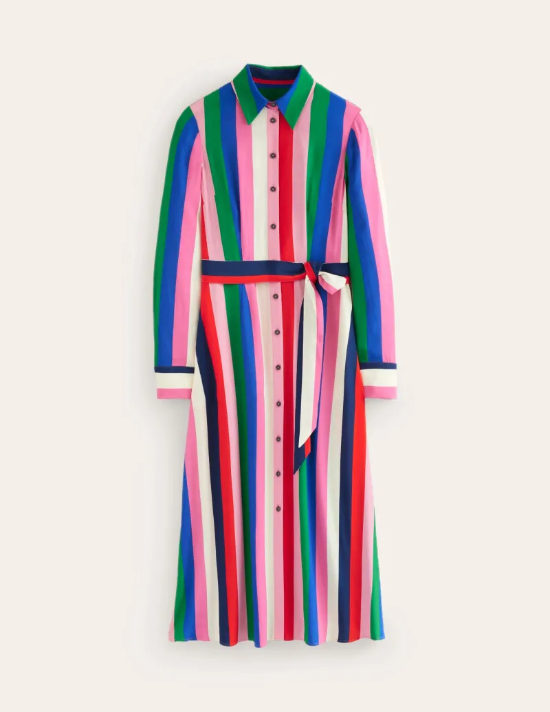 Kleider & Jumpsuits | Kleider In Petite | Boden Kate Midi-Hemdblusenkleid- Black