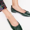 Flache Schuhe | Boden Kitty Ballerinas mit flexibler Sohle-Ponderosa Piniengrün Lack PonderosaPiniengrünLack