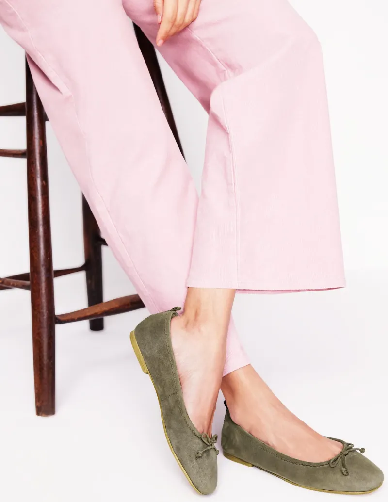 Flache Schuhe | Boden Kitty Ballerinas mit flexibler Sohle- Aquamarine