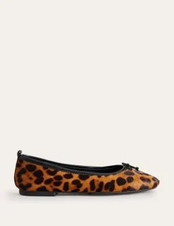 Flache Schuhe | Boden Kitty Ballerinas mit flexibler Sohle- Leopardenmuster