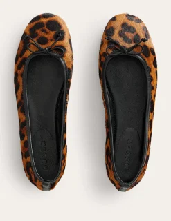 Flache Schuhe | Boden Kitty Ballerinas mit flexibler Sohle- Leopardenmuster