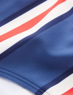 Bademode | Boden Klassische Bikinihose-Blau, Mohnblumenrot Streifen Blau,MohnblumenrotStreifen