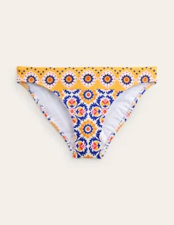 Bademode | Boden Klassische Bikinihose-Künstlerisches Gold, Mosaik Blüte KünstlerischesGold,MosaikBlüte