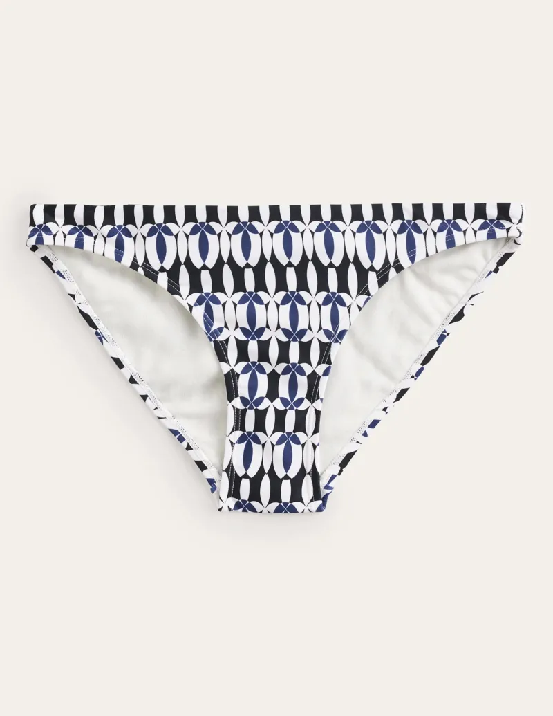 Bademode | Boden Klassische Bikinihose-Schwarz, Weiß Geo Schwarz,WeißGeo