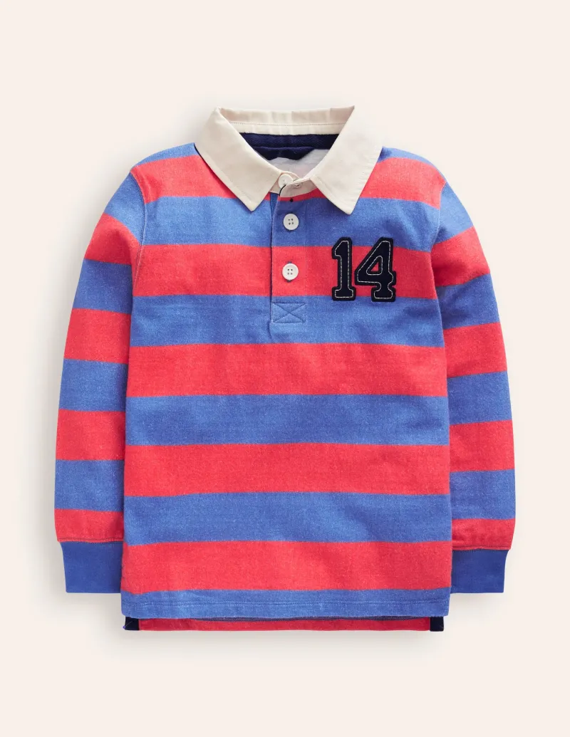Oberteile & T-shirts | Boden Klassisches Rugbyhemd- Marmeladenrot/Blauhäher