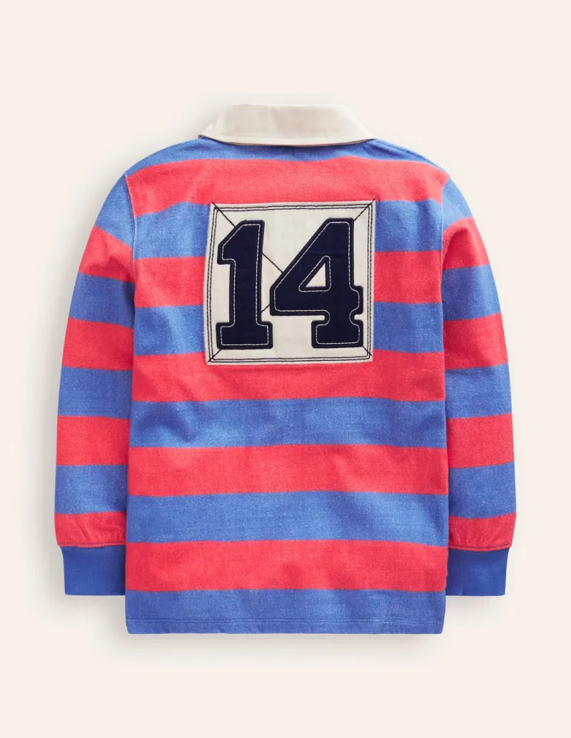 Oberteile & T-shirts | Boden Klassisches Rugbyhemd- Marmeladenrot/Blauhäher