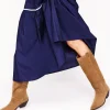 Absatzschuhe | Stiefel | Boden Kniehohe Westernstiefel-Rostbraun Veloursleder RostbraunVeloursleder