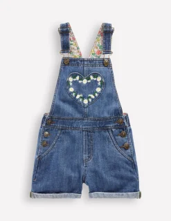 Hosen & Jeans | Kleider | Boden Kurze Latzhose mit Herztaschen-Vintage Bestickt Gänseblümchen VintageBesticktGänseblümchen