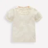 Oberteile & T-shirts | Boden Kurzärmeliges Oberteil mit Kragen-Naturweiß mit Lochstickerei NaturweißmitLochstickerei