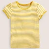 Oberteile & T-shirts | Boden Kurzärmliges Pointelle-Oberteil-Narzissengelb/Sanftes Naturweiß Narzissengelb/SanftesNaturweiß