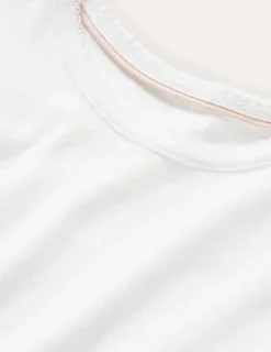 Oberteile & T-shirts | Boden Kurzärmliges Pointelle-Oberteil- Weiß